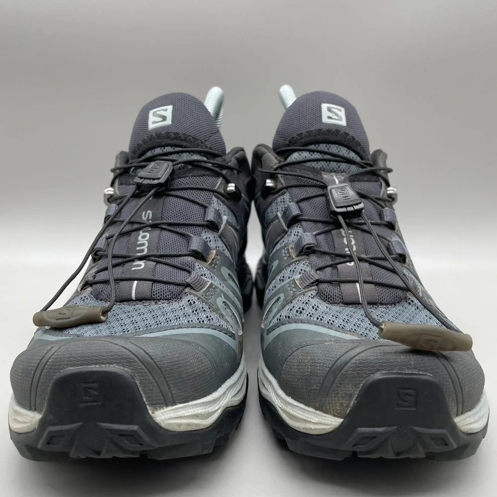 Salomon X Ultra 3 Hiking Shoes Womens 6 Grey Black Trail Running Low Top